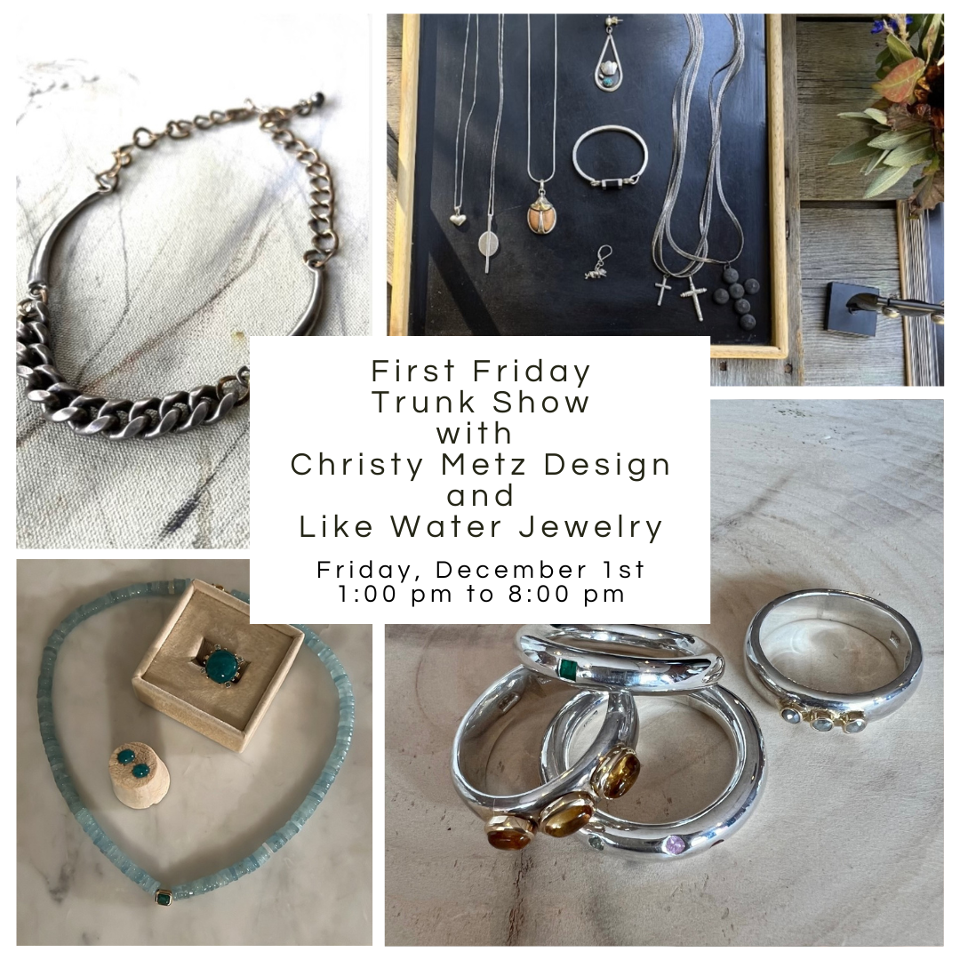 Colorado Co-op presenting Jewelry Trunk Show with Christy Metz Design and Like Water Jewelry
