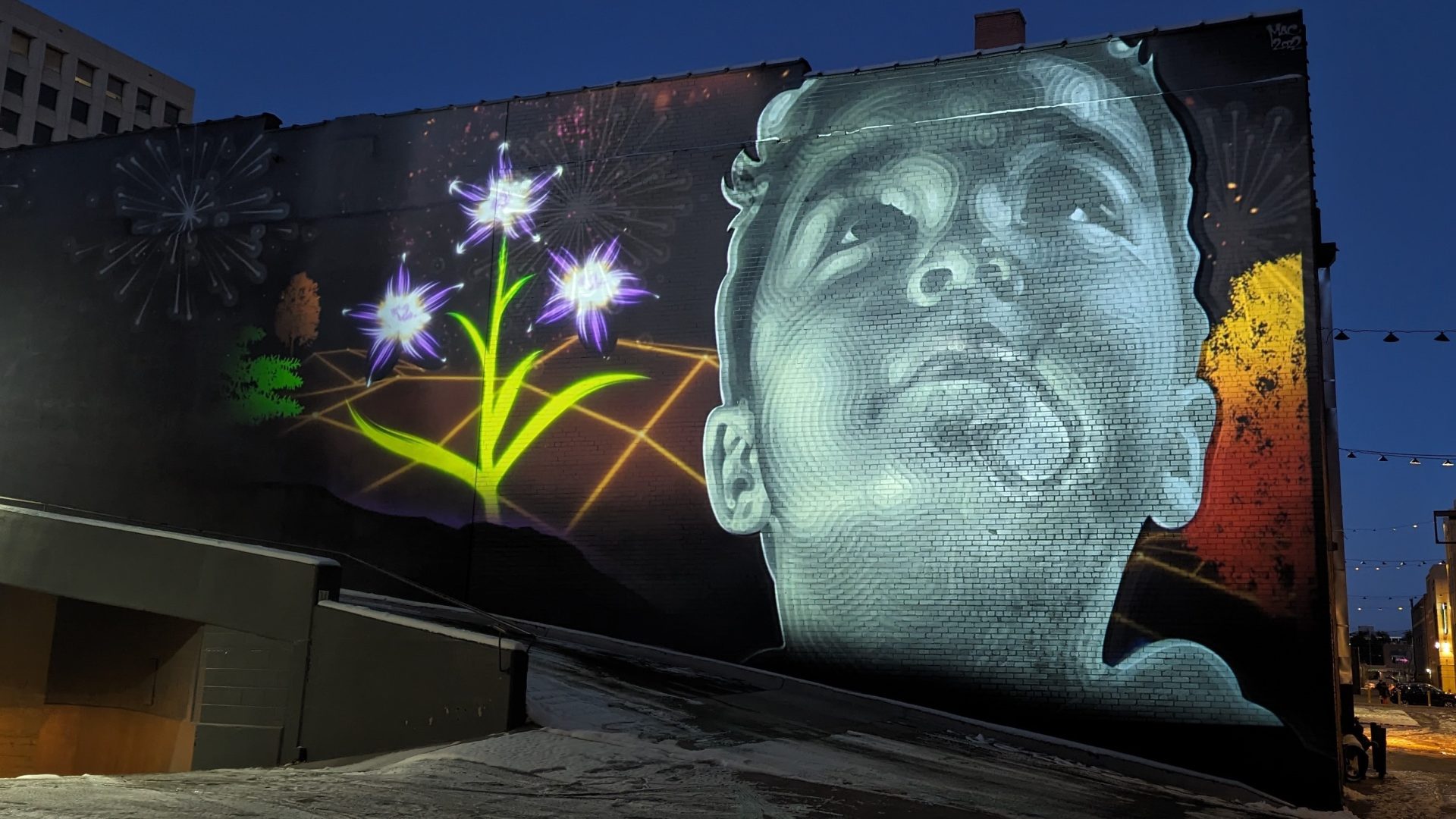 Projection mapping in AdAmAn Alley